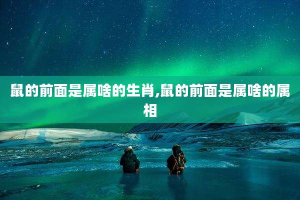 鼠的前面是属啥的生肖,鼠的前面是属啥的属相