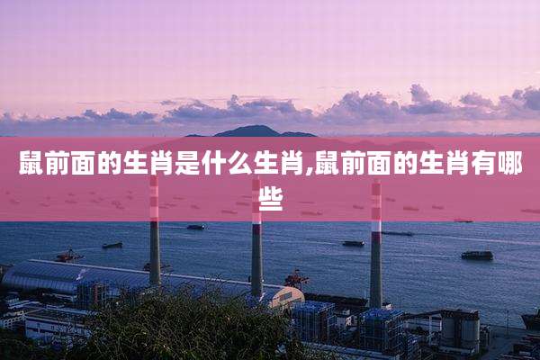 鼠前面的生肖是什么生肖,鼠前面的生肖有哪些