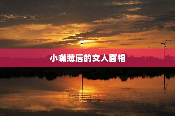 小嘴薄唇的女人面相