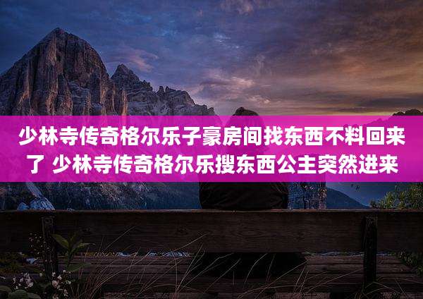 少林寺传奇格尔乐子豪房间找东西不料回来了 少林寺传奇格尔乐搜东西公主突然进来