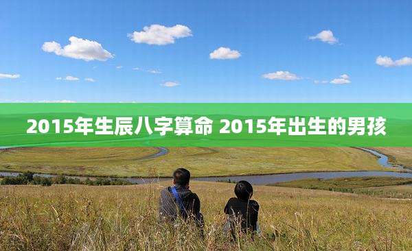 2015年生辰八字算命 2015年出生的男孩
