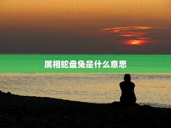 属相蛇盘兔是什么意思