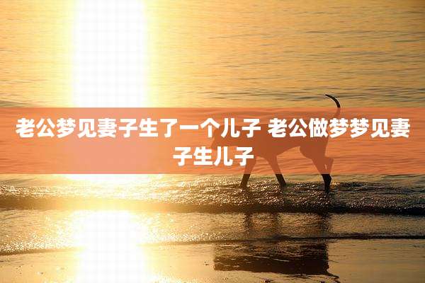 老公梦见妻子生了一个儿子 老公做梦梦见妻子生儿子