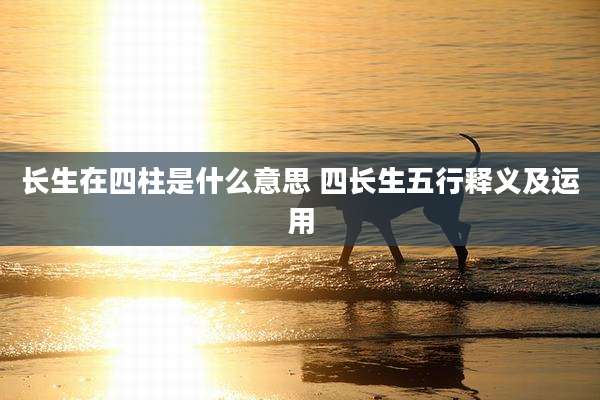 长生在四柱是什么意思 四长生五行释义及运用