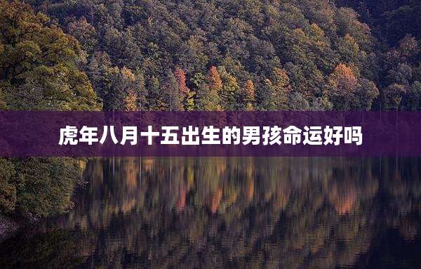 虎年八月十五出生的男孩命运好吗