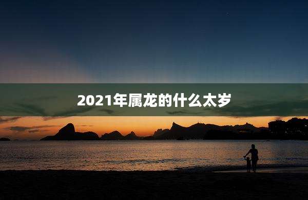 2021年属龙的什么太岁