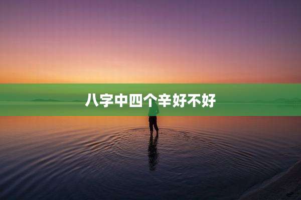 八字中四个辛好不好