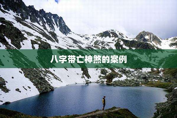 八字带亡神煞的案例