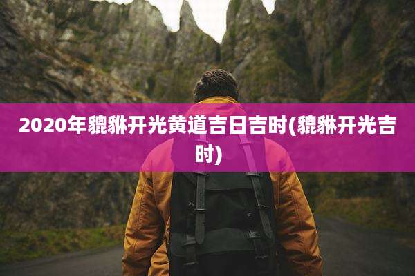 2020年貔貅开光黄道吉日吉时(貔貅开光吉时)
