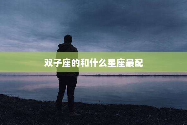 双子座的和什么星座最配