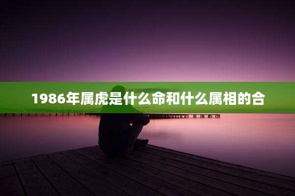 1986年属虎是什么命和什么属相的合