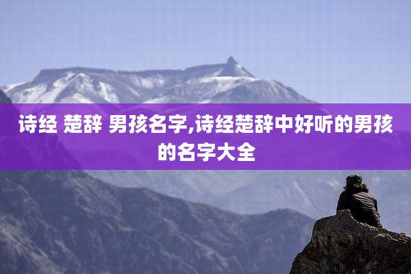 诗经 楚辞 男孩名字,诗经楚辞中好听的男孩的名字大全