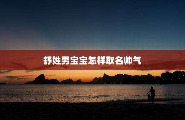 舒姓男宝宝怎样取名帅气