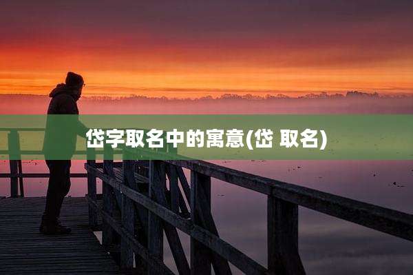 岱字取名中的寓意(岱 取名)