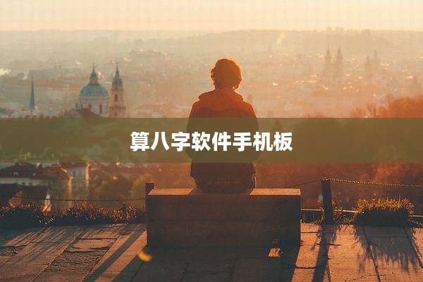 算八字软件手机板