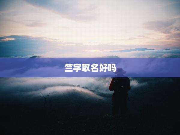 竺字取名好吗