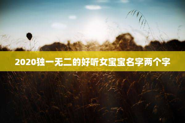 2020独一无二的好听女宝宝名字两个字