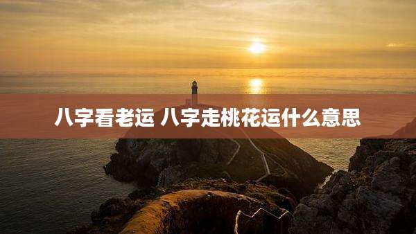 八字看老运 八字走桃花运什么意思