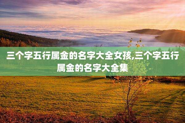 三个字五行属金的名字大全女孩,三个字五行属金的名字大全集