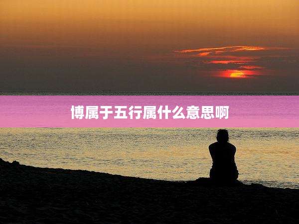 博属于五行属什么意思啊