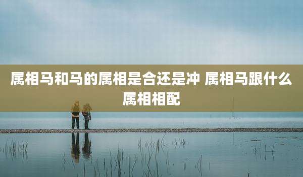 属相马和马的属相是合还是冲 属相马跟什么属相相配