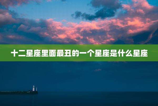 十二星座里面最丑的一个星座是什么星座