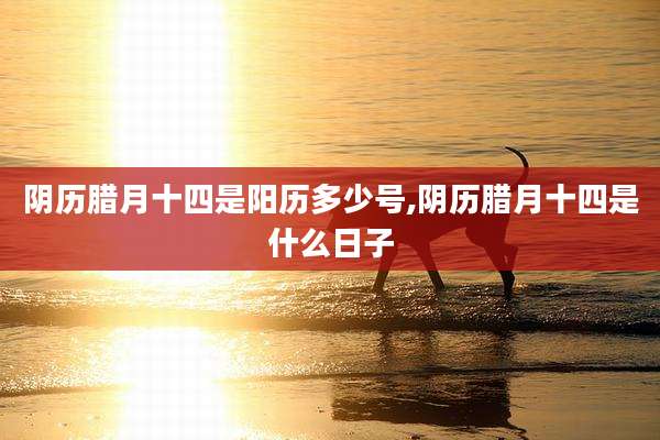 阴历腊月十四是阳历多少号,阴历腊月十四是什么日子