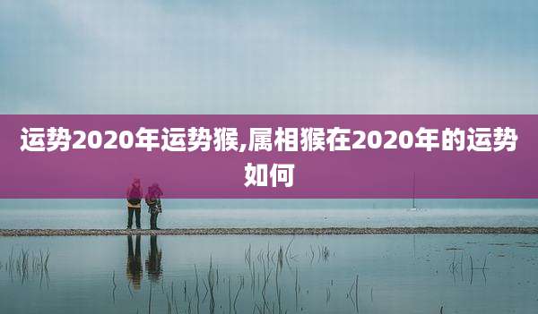 运势2020年运势猴,属相猴在2020年的运势如何