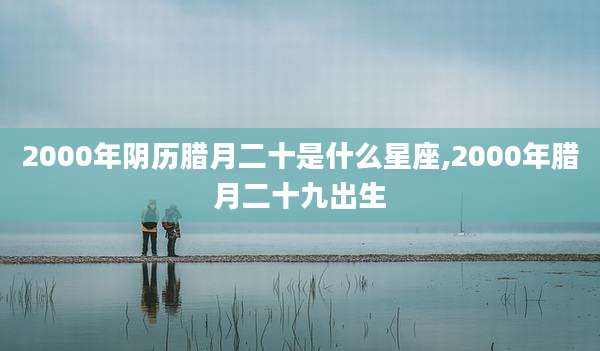 2000年阴历腊月二十是什么星座,2000年腊月二十九出生