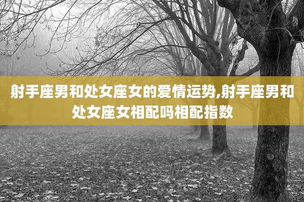 射手座男和处女座女的爱情运势,射手座男和处女座女相配吗相配指数