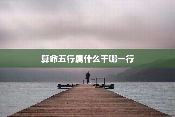 算命五行属什么干哪一行