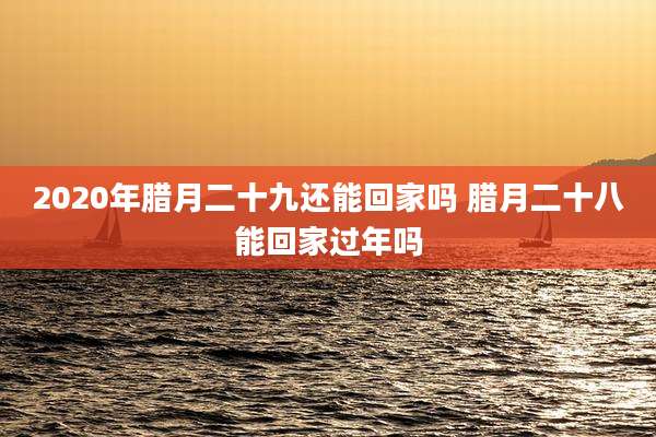 2020年腊月二十九还能回家吗 腊月二十八能回家过年吗