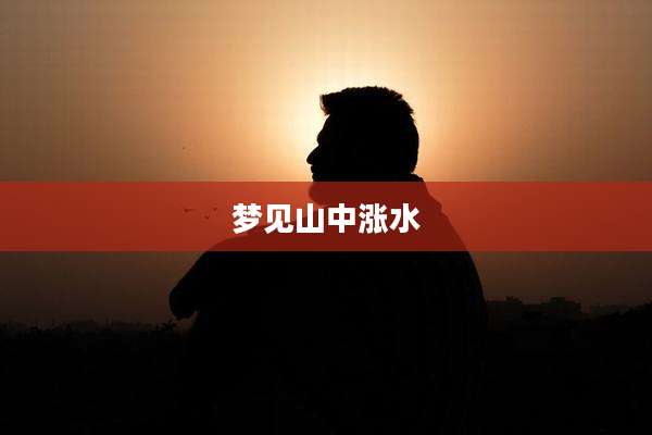梦见山中涨水