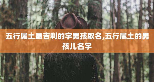 五行属土最吉利的字男孩取名,五行属土的男孩儿名字