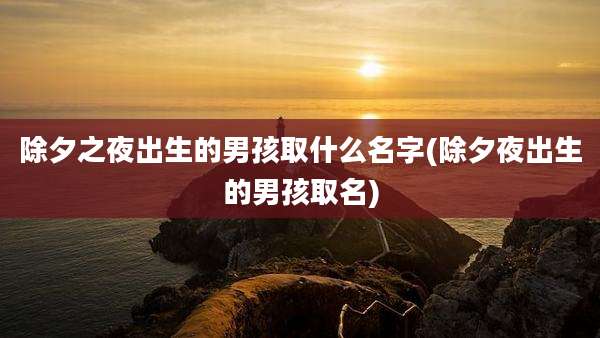 除夕之夜出生的男孩取什么名字(除夕夜出生的男孩取名)