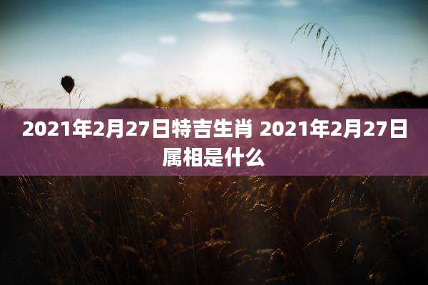 2021年2月27日特吉生肖 2021年2月27日属相是什么