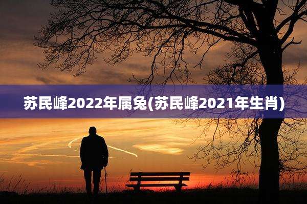 苏民峰2022年属兔(苏民峰2021年生肖)