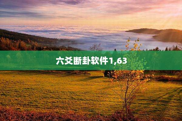 六爻断卦软件1,63