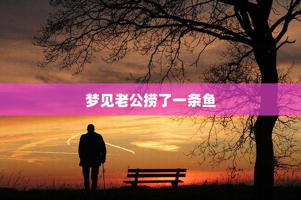 梦见老公捞了一条鱼