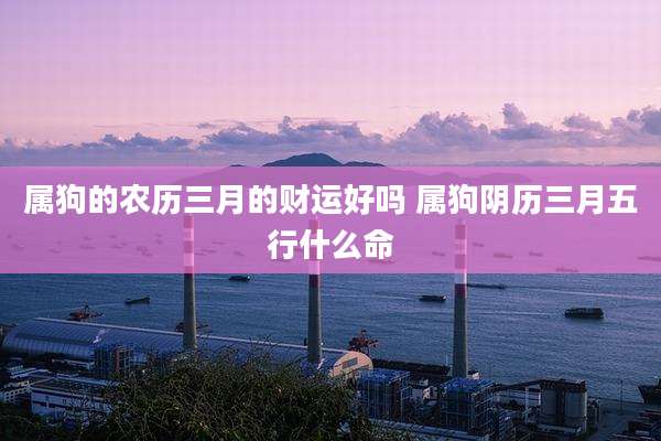 属狗的农历三月的财运好吗 属狗阴历三月五行什么命