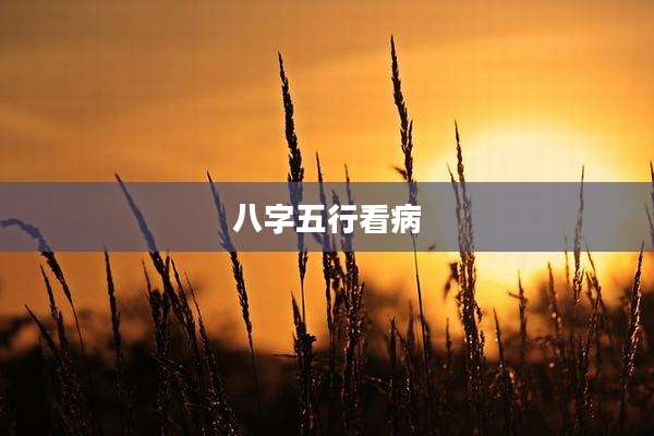 八字五行看病