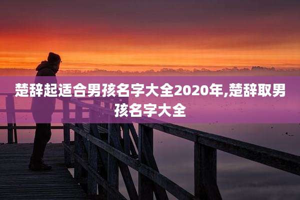 楚辞起适合男孩名字大全2020年,楚辞取男孩名字大全