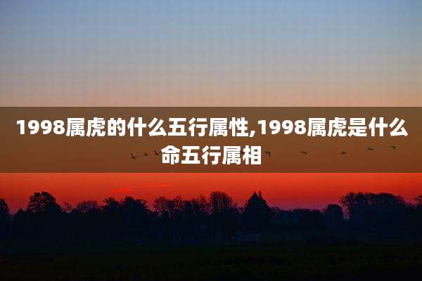 1998属虎的什么五行属性,1998属虎是什么命五行属相