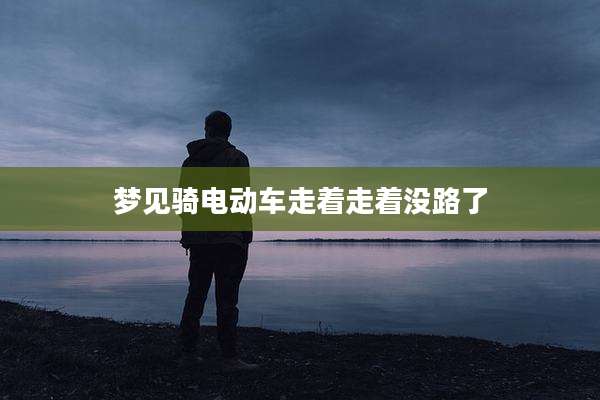 梦见骑电动车走着走着没路了