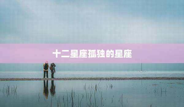 十二星座孤独的星座