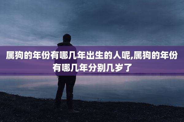属狗的年份有哪几年出生的人呢,属狗的年份有哪几年分别几岁了