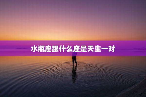 水瓶座跟什么座是天生一对