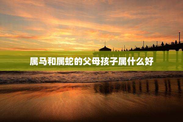 属马和属蛇的父母孩子属什么好