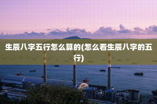 生辰八字五行怎么算的(怎么看生辰八字的五行)