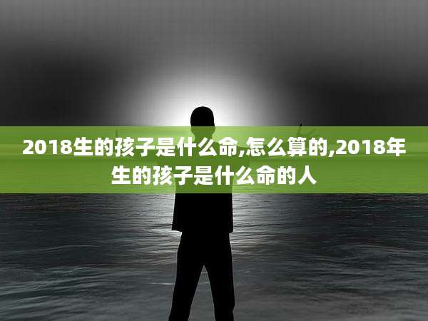 2018生的孩子是什么命,怎么算的,2018年生的孩子是什么命的人